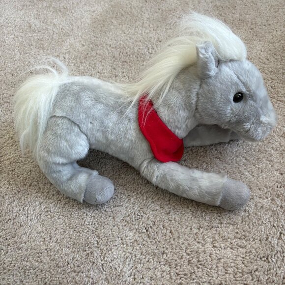 Wells Fargo Shamrock Gray Plush Legendary Pony Stuffed Animal w Tag 2013‎ 14” - Picture 2 of 12